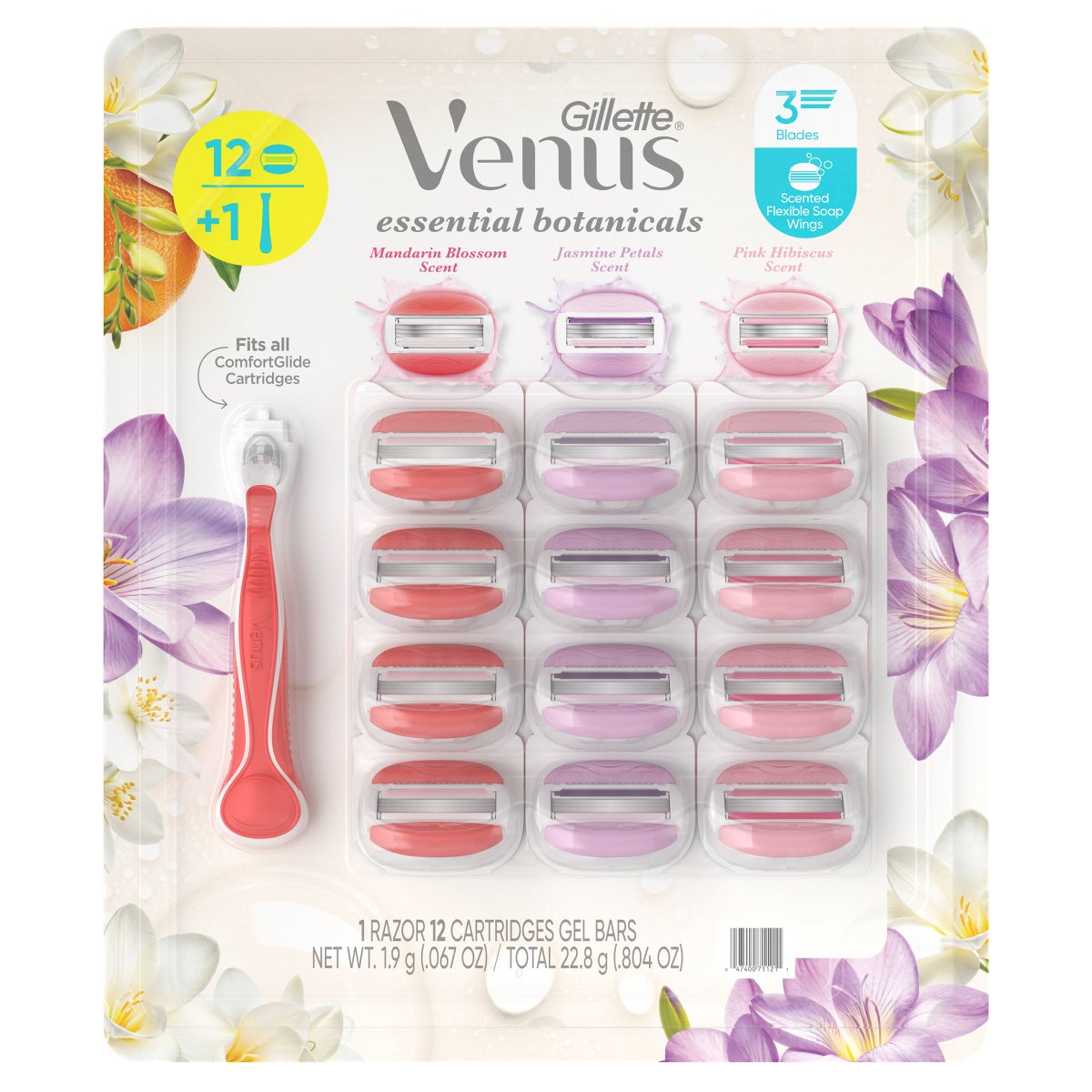 Gillette Venus ComfortGlide Essential Botanicals razor set