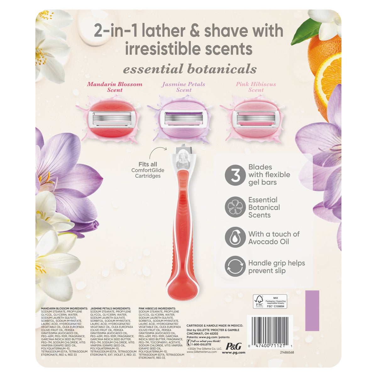 Gillette Venus razor with 12 gel cartridges