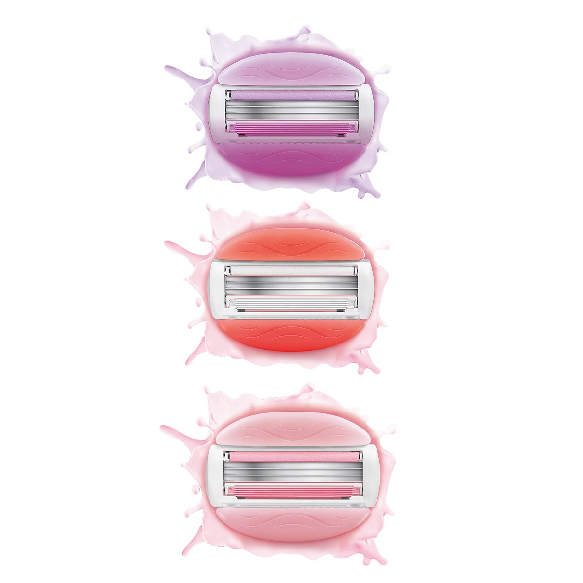 ComfortGlide razor refill cartridges in Essential Botanicals