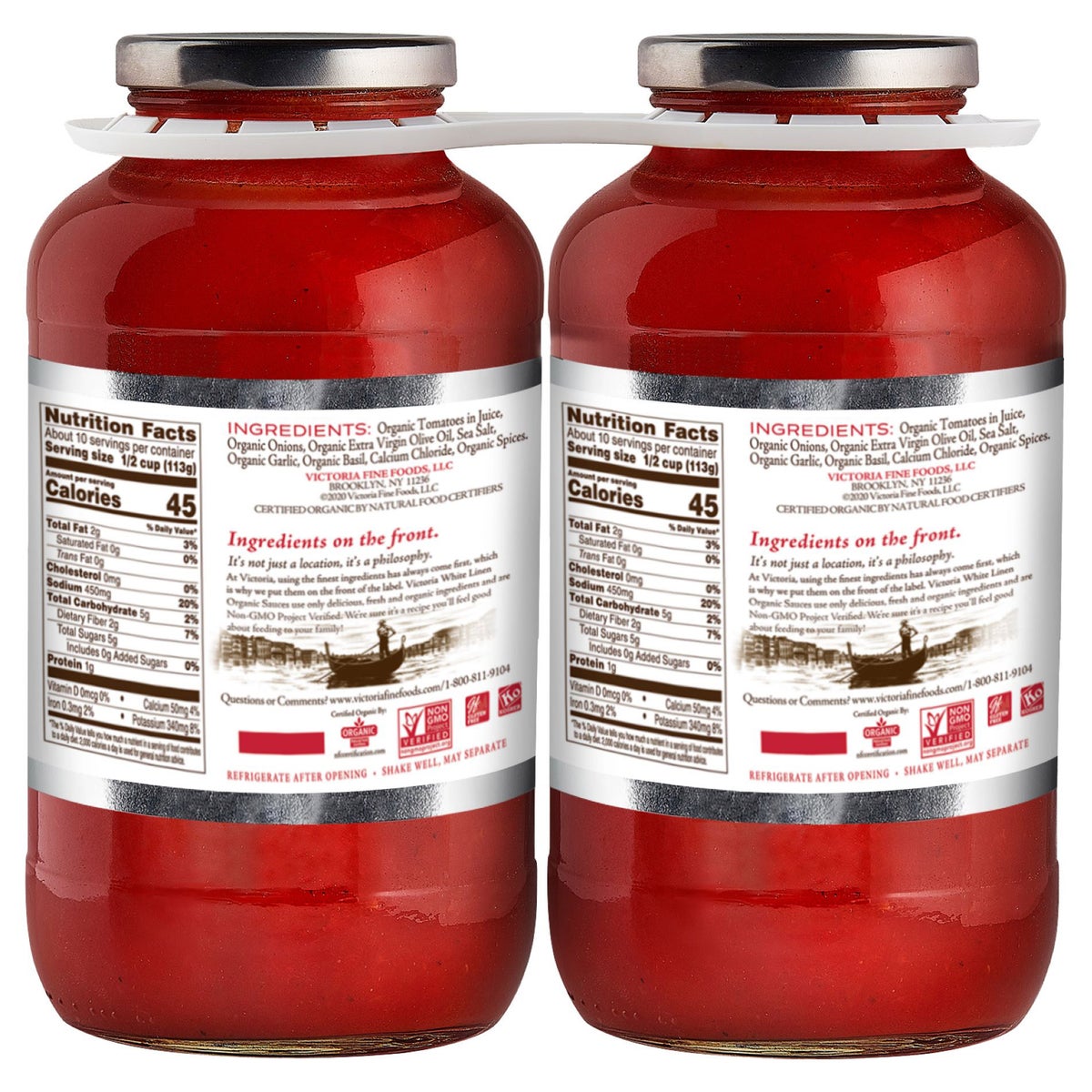 Victoria organic marinara sauce pantry staple 2-pack