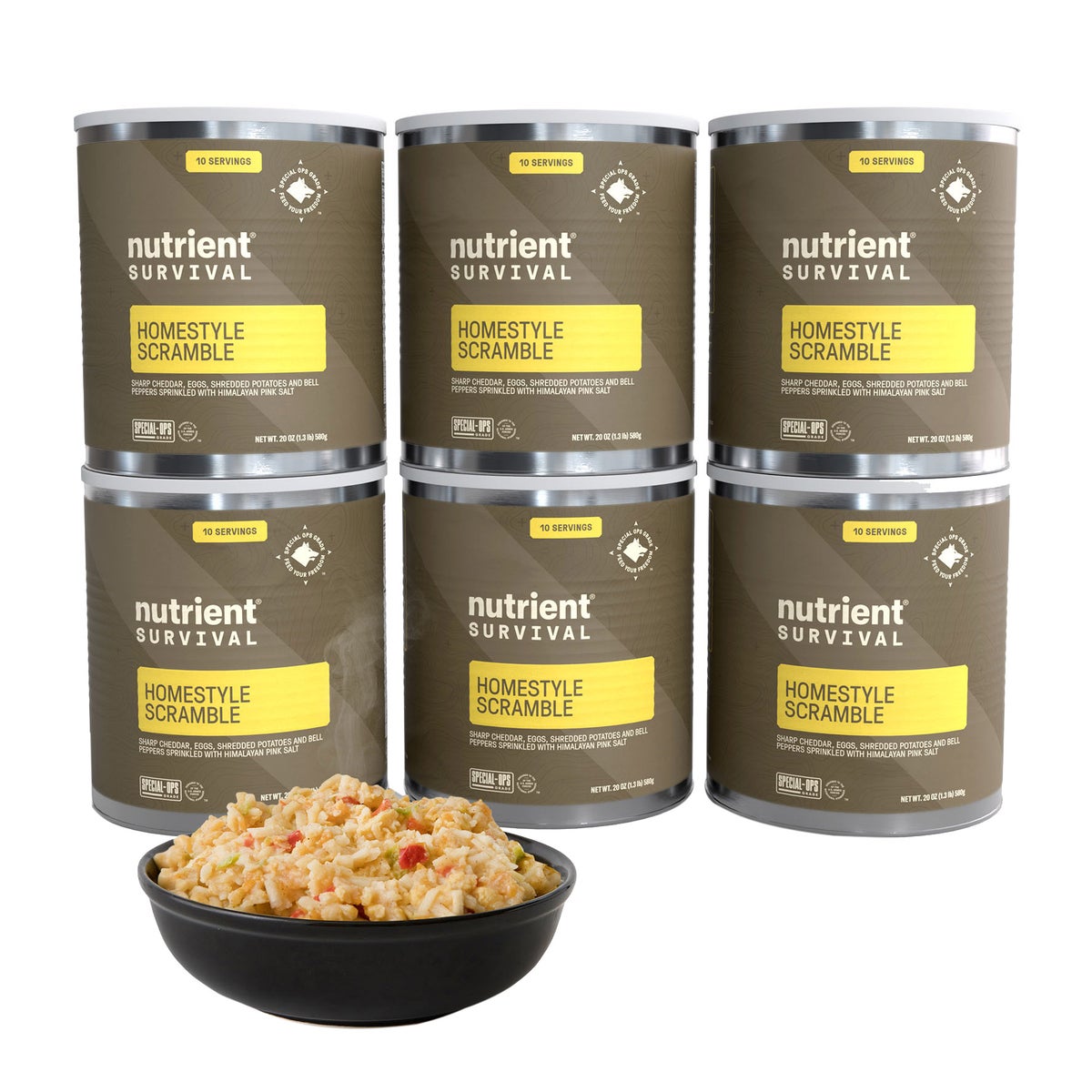 Nutrient Survival freeze dried homestyle scramble 6-pack
