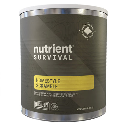 Gluten free soy free freeze dried scramble cans
