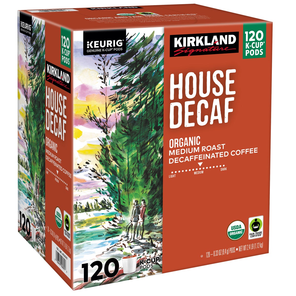Kirkland Signature House Decaf medium roast coffee pods