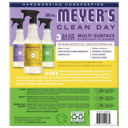 Mrs. Meyer's everyday surface cleaner variety pack