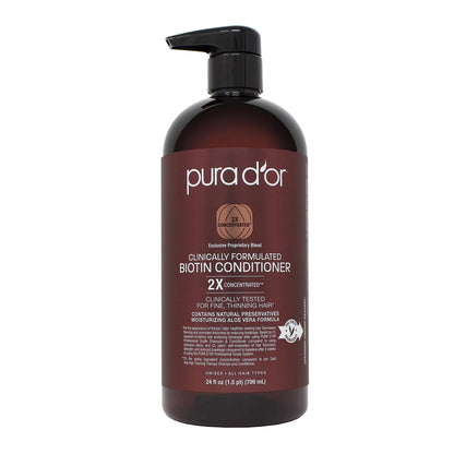 Pura d'or Clinically Formulated Biotin Shampoo & Conditioner Set