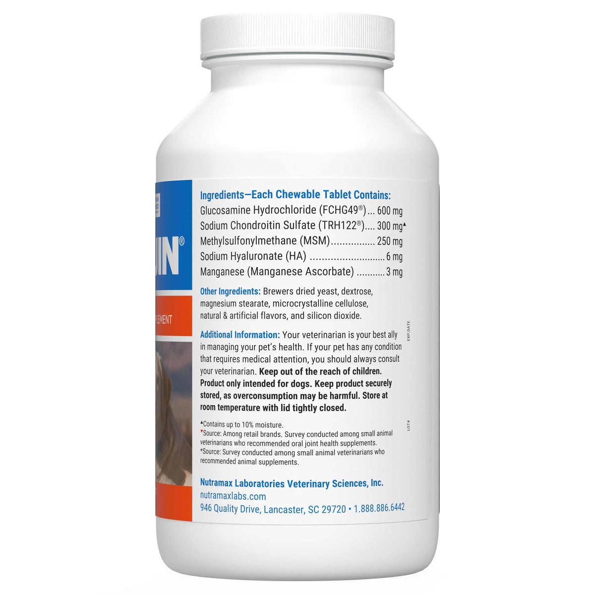 Cosequin pet joint support supplement packaging