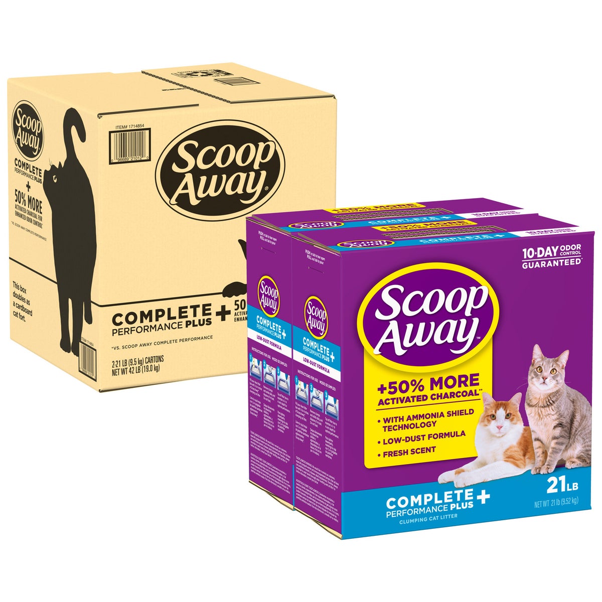 Scoop Away Complete Performance Plus cat litter carton