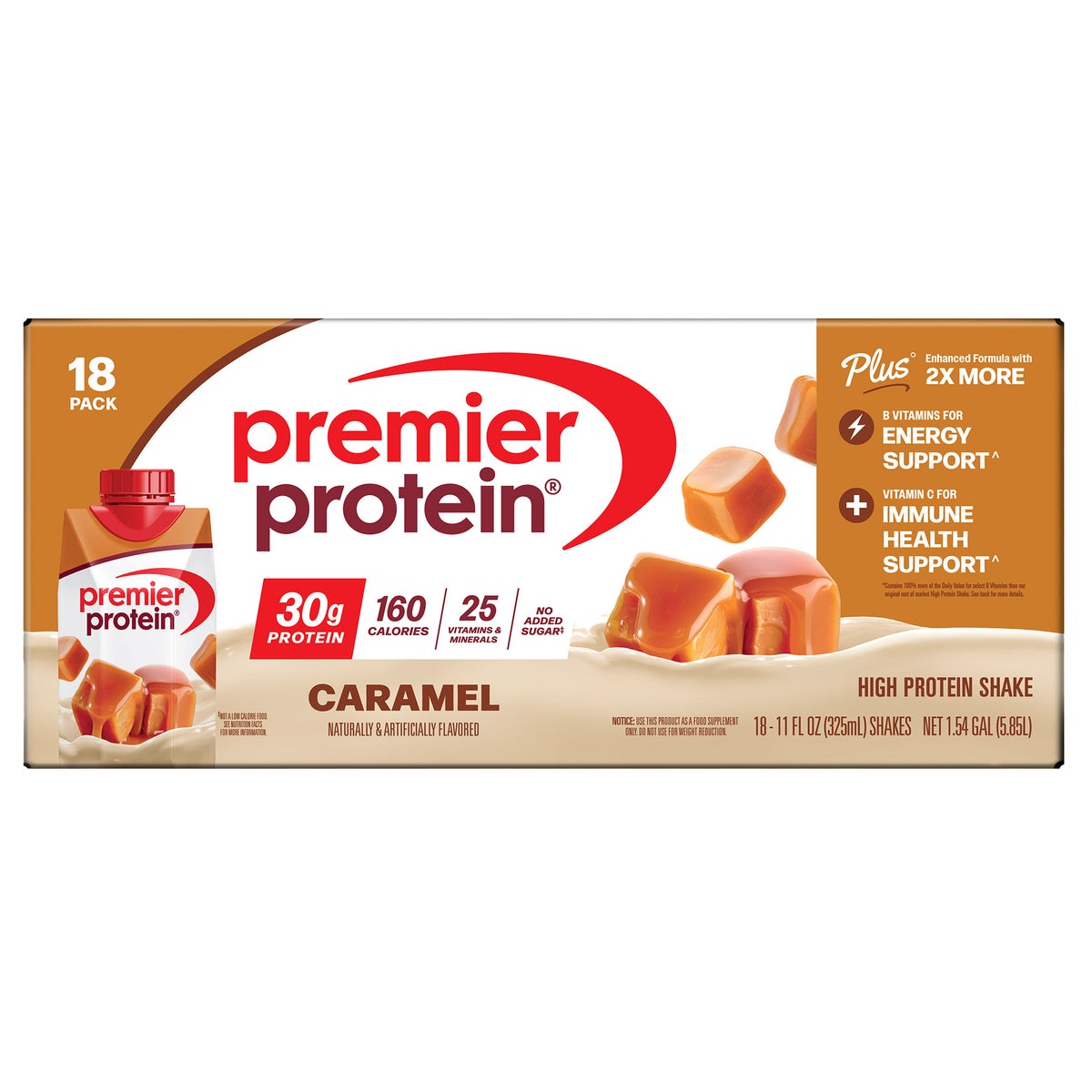 Premier Protein low sugar caramel protein beverage