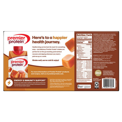 Premier Protein 18-count caramel protein shakes