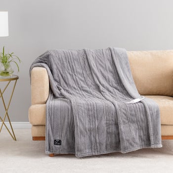 Berkshire Life heated polyester throw blanket