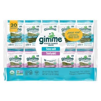 Gimme Organic roasted seaweed snack variety pack 20 count