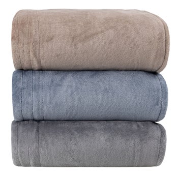 Berkshire Life blue king heated blanket with remote