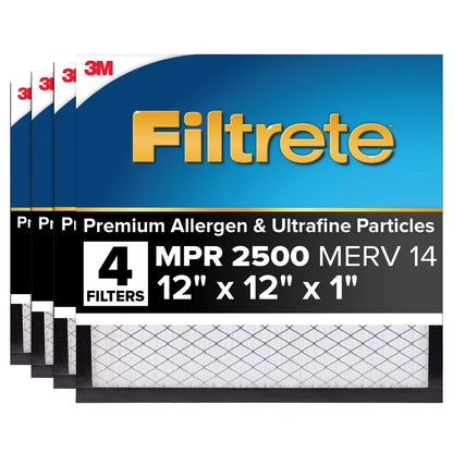 Filtrete 1 inch MERV 14 air filter 4-pack