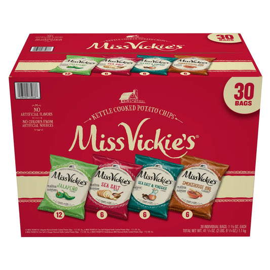 Miss Vickie's kettle cooked potato chips variety pack 30 count