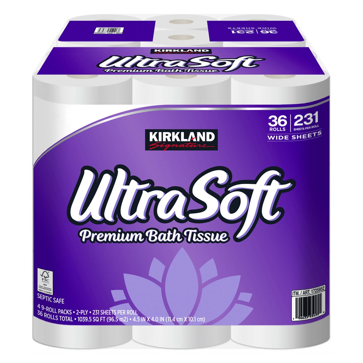 Kirkland Signature 2-ply bath tissue close-up