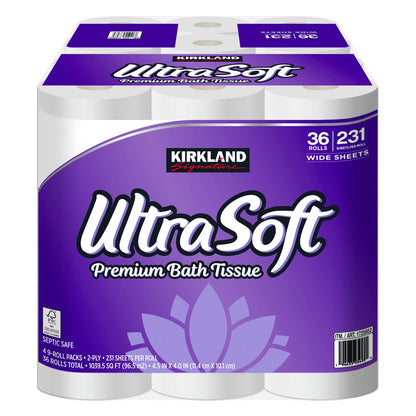 Kirkland Signature 2-ply bath tissue close-up