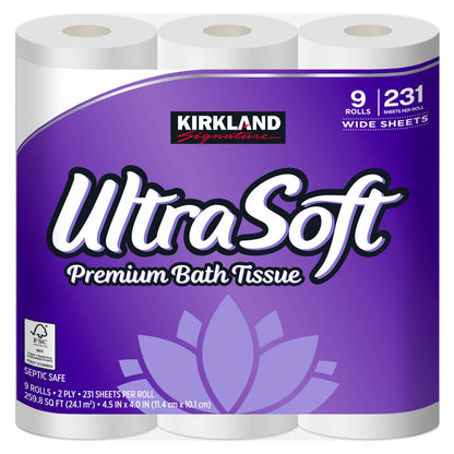 Kirkland Signature bath tissue roll packaging