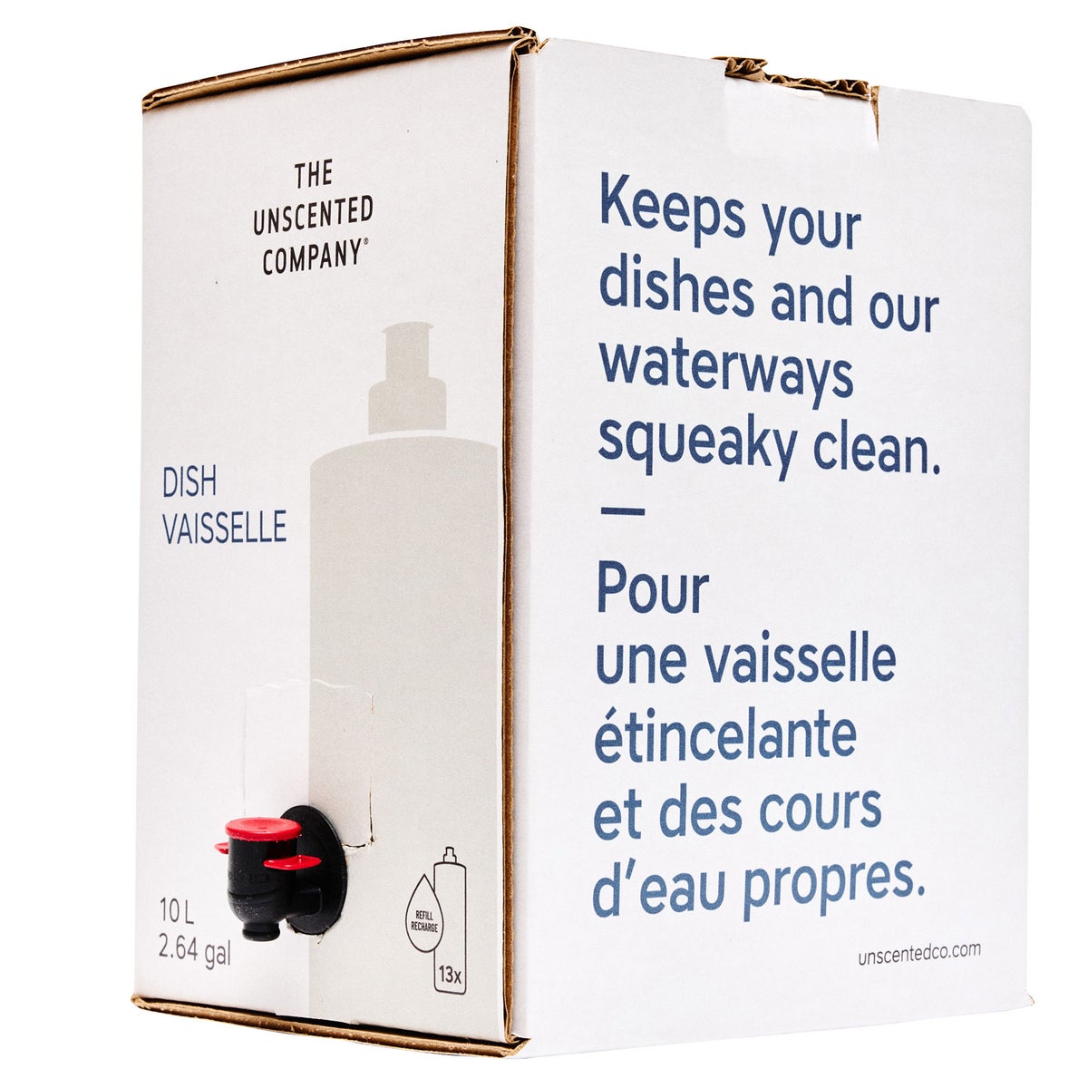Unscented dish soap refill box 337.92 fl oz