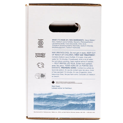 Vegan dye free dish soap refill carton