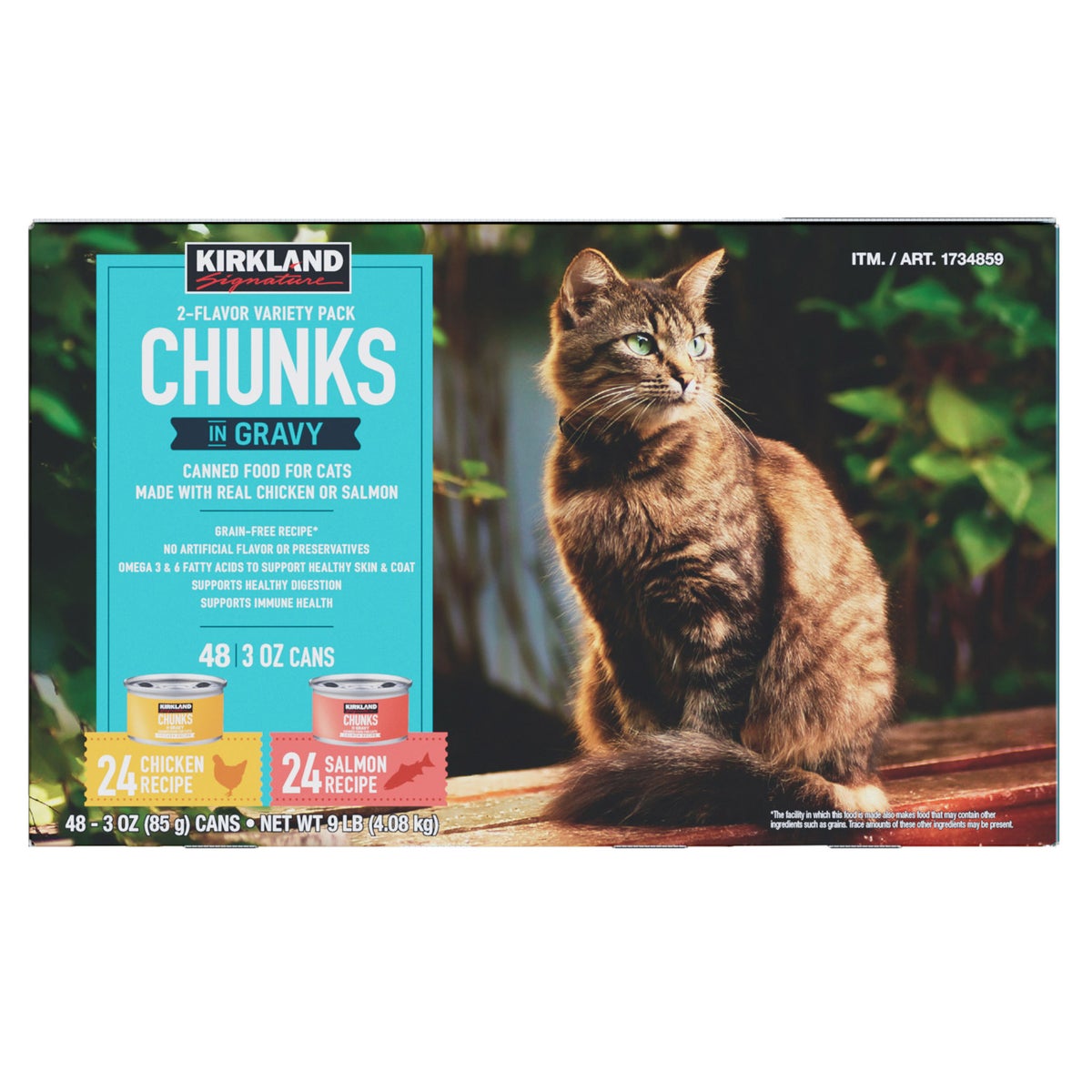 Kirkland Signature cat food variety pack 48-count