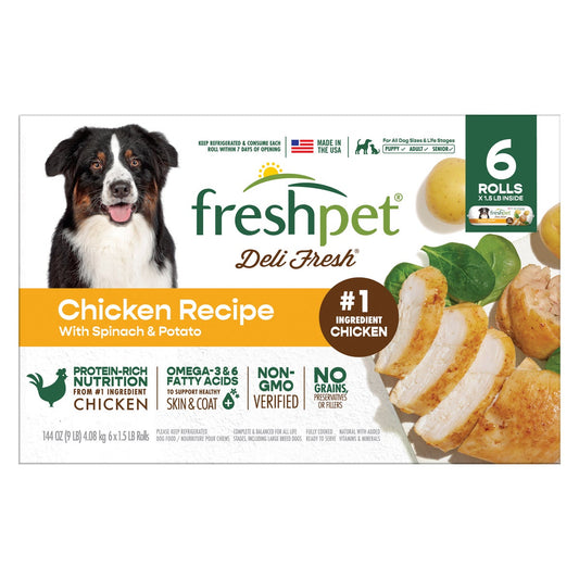 Freshpet Deli Fresh chicken dog food 6-roll pack