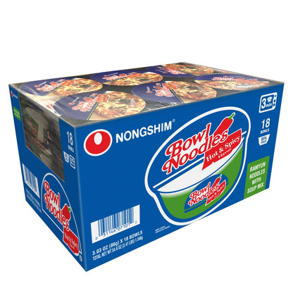 Nongshim hot and spicy noodle bowl pantry pack