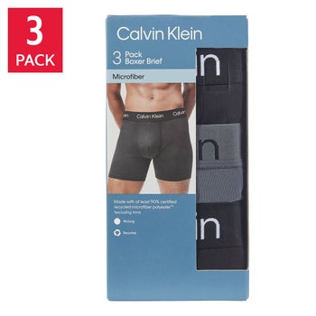Calvin Klein men's black boxer briefs 3-pack