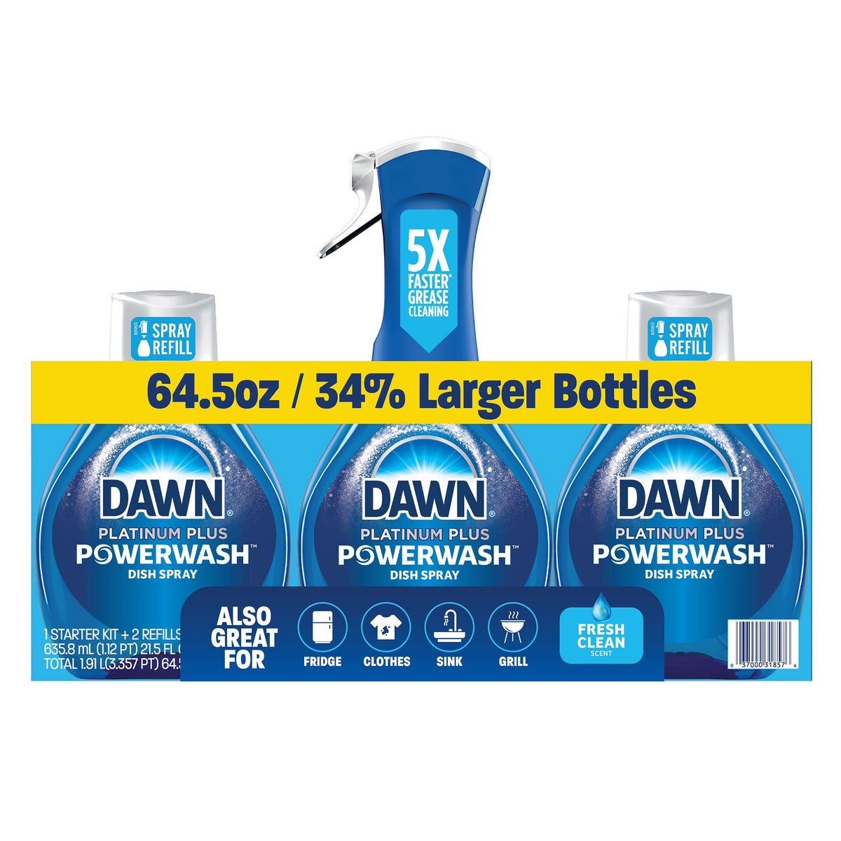 Dawn Platinum Plus Powerwash dish soap spray starter kit