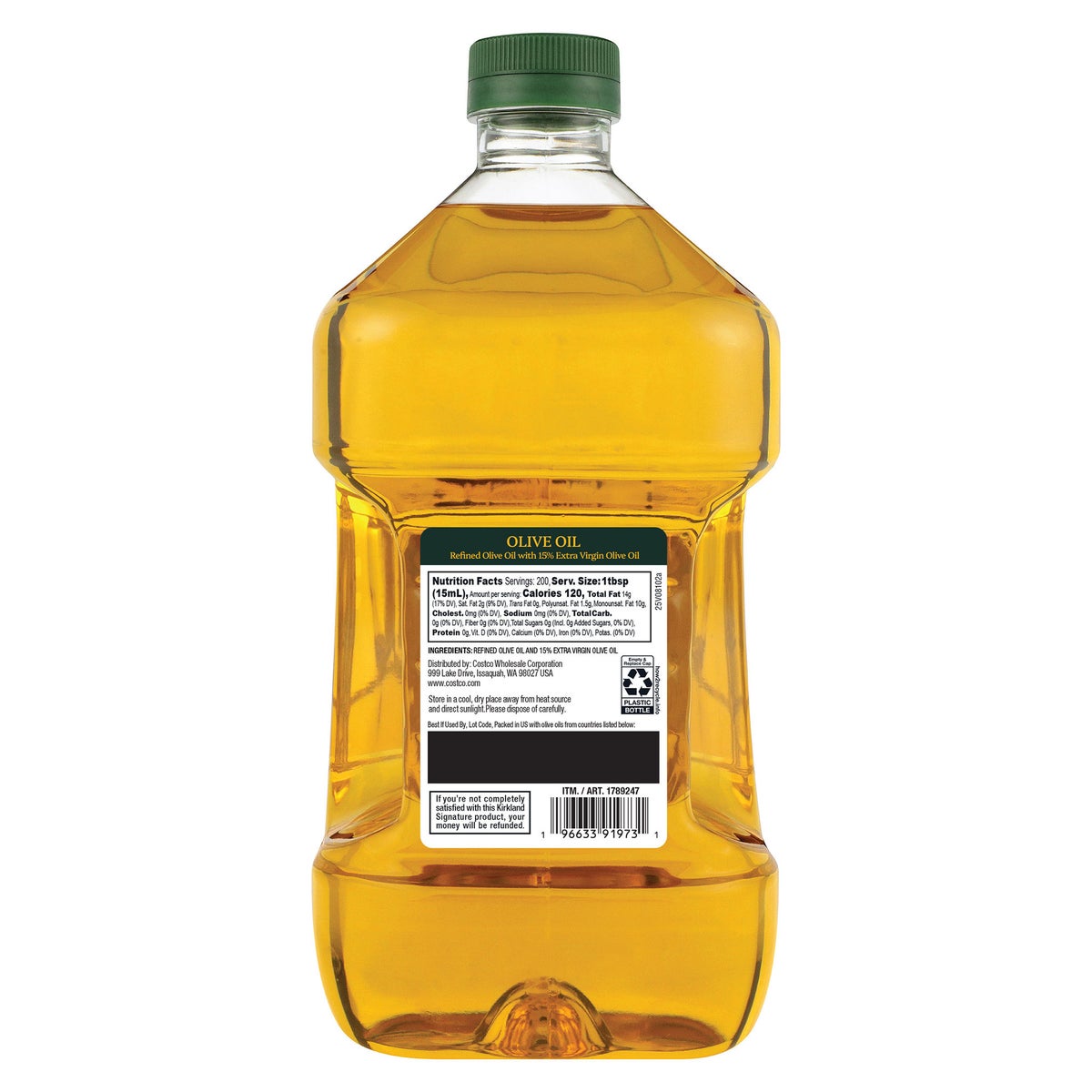 Kirkland Signature kosher olive oil pantry size