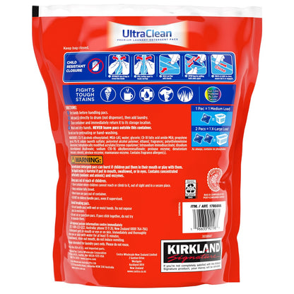 Fresh HE compatible laundry detergent pacs by Kirkland Signature