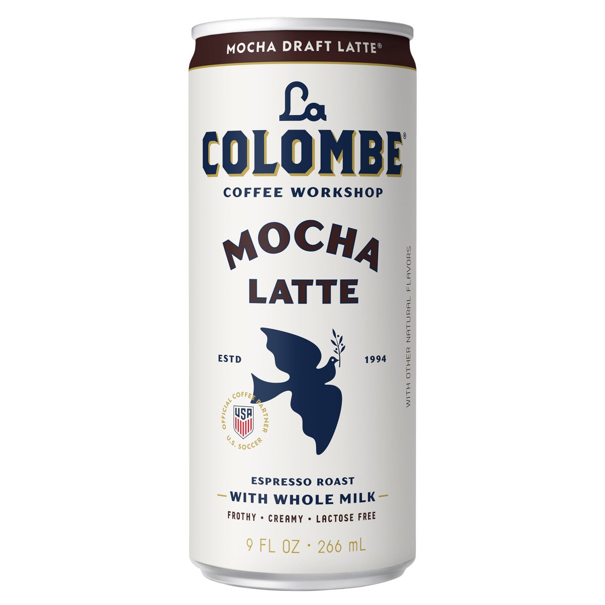 La Colombe mocha draft latte 9 fl oz can