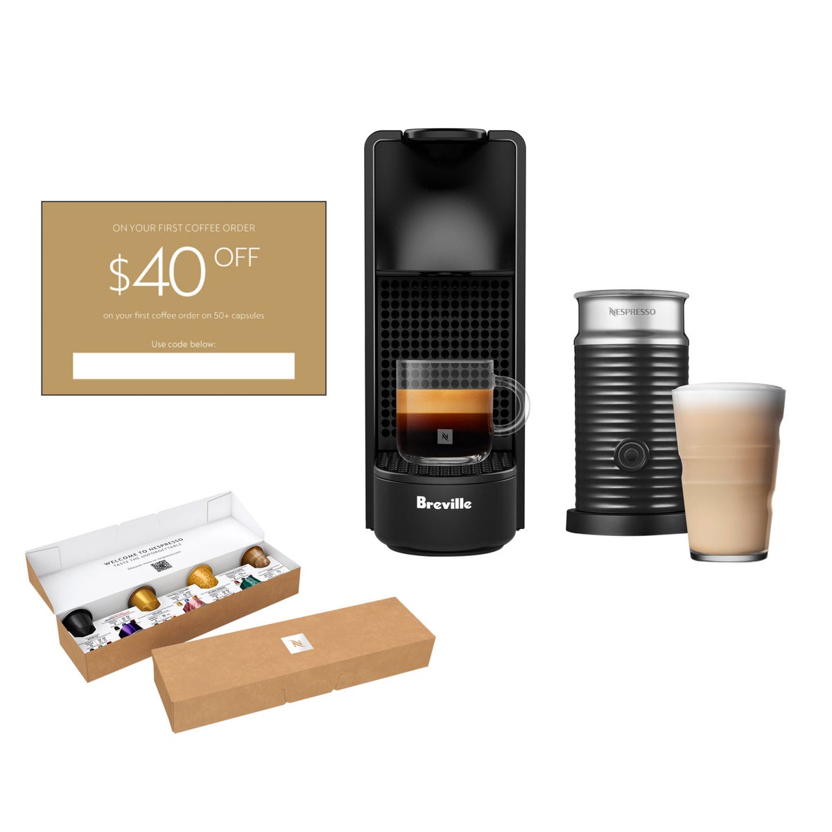 Nespresso Essenza Mini espresso machine by Breville