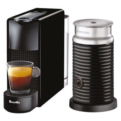 Compact Nespresso espresso machine with Aeroccino frother