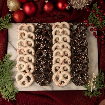 Sweet Penny holiday peppermint pretzel assortment 30 count