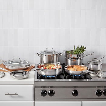 Cuisinart tri-ply clad stainless steel 13-piece cookware set