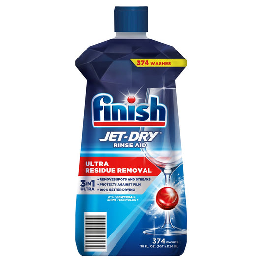 Finish Jet-Dry Ultra dishwasher rinse aid 38 fl oz bottle
