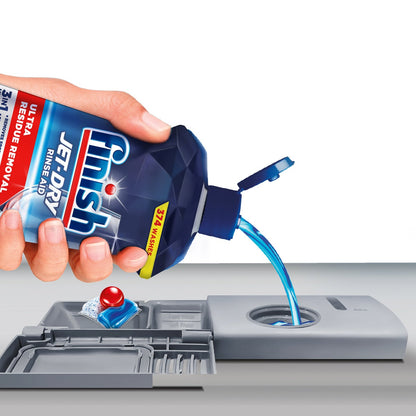 Finish dishwasher rinse aid bottle with 374 washes
