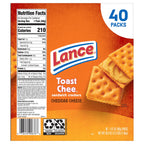 Lance cheddar cheese sandwich crackers snack packs