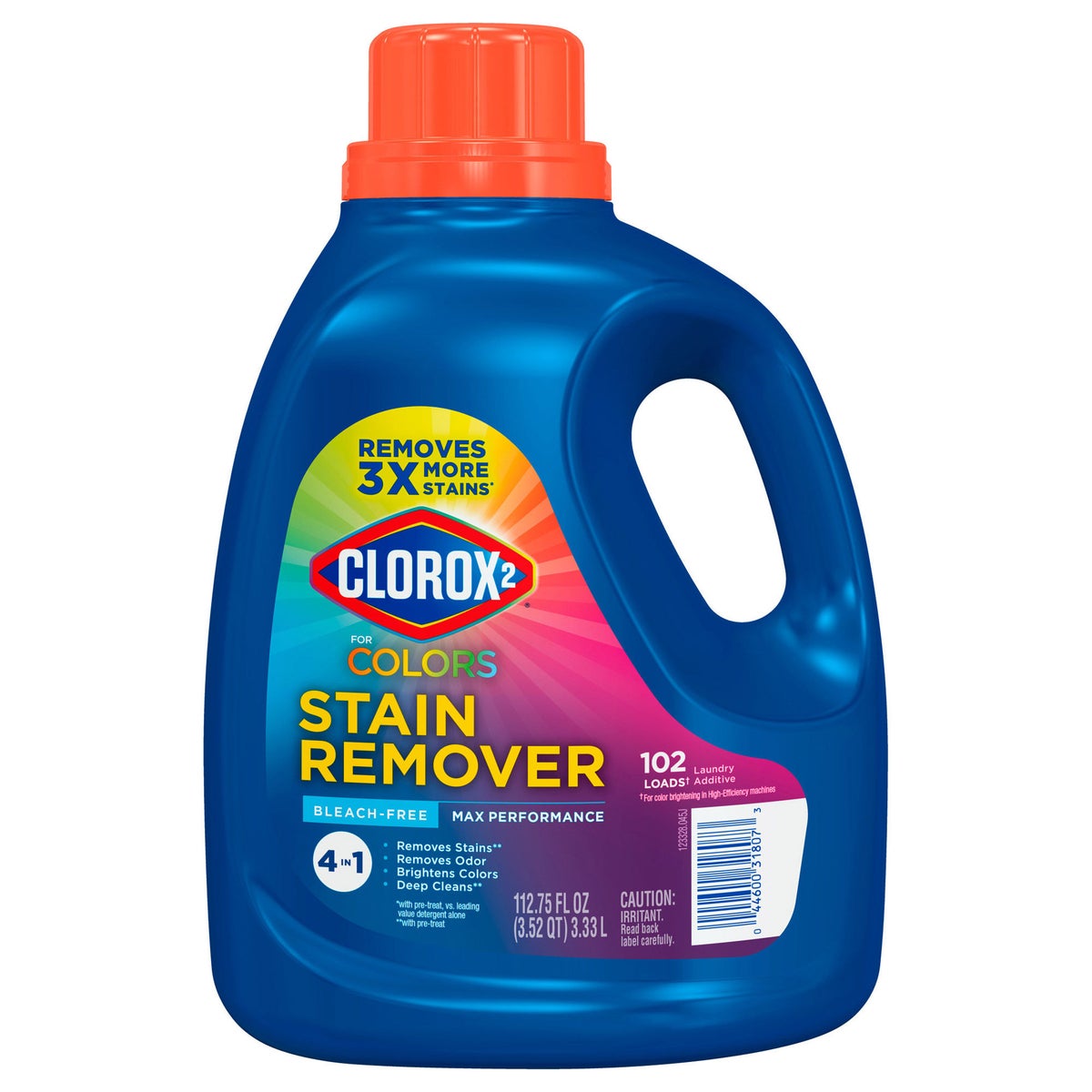 Clorox 2 bleach-free stain remover for colors, 102 loads