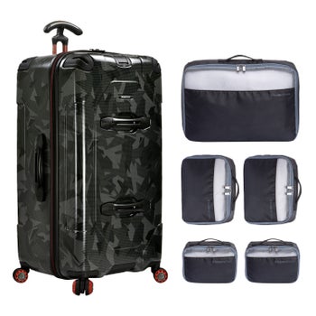 Traveler's Choice MaxPorter II 30-inch hardside check-in trunk spinner in gray