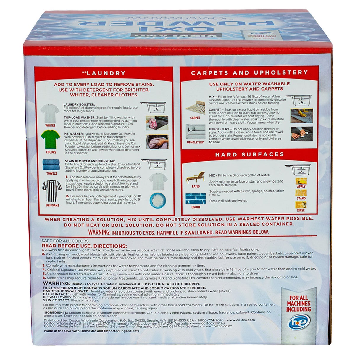 Kirkland Signature chlorine-free laundry booster