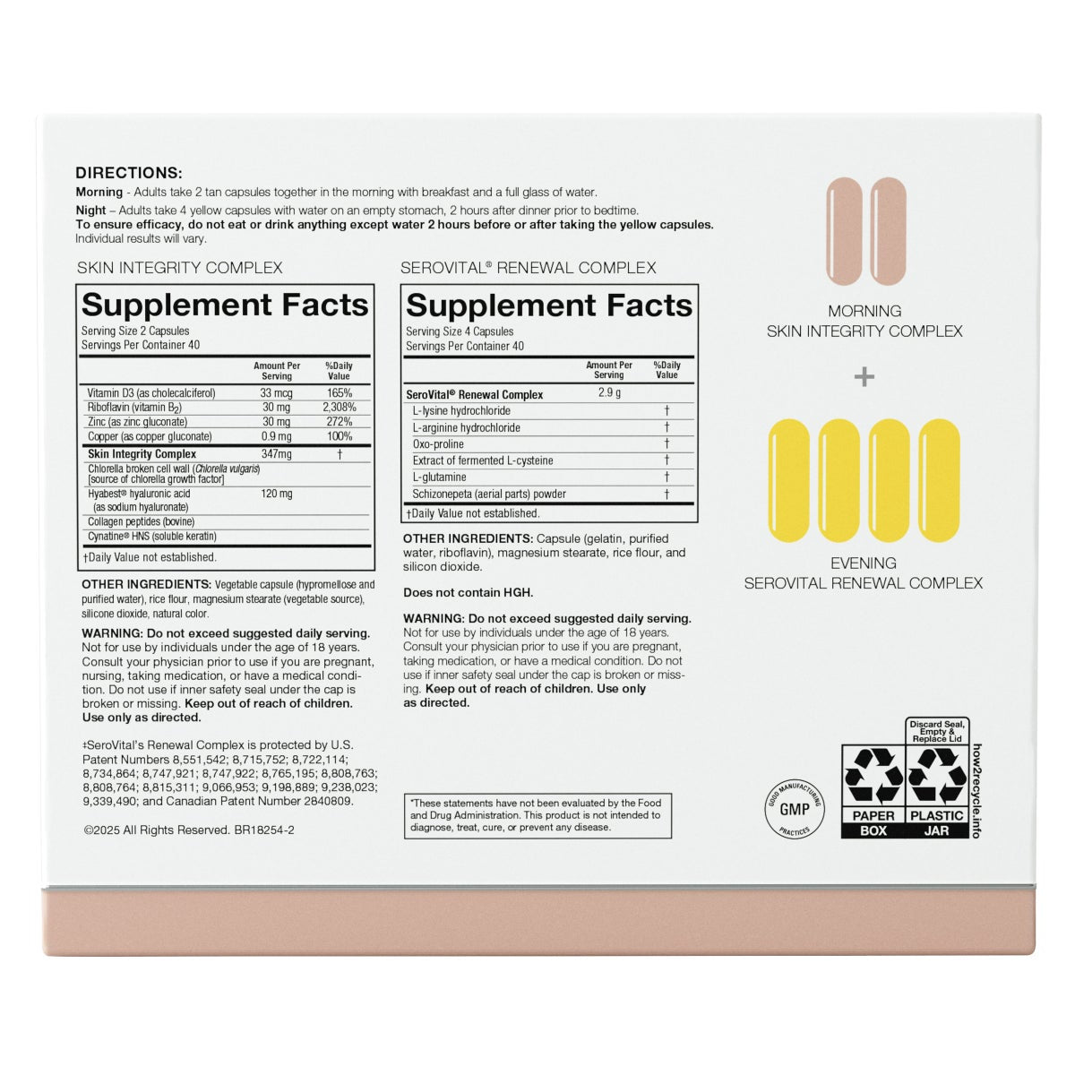 SeroVital Skin Revive beauty supplement front label