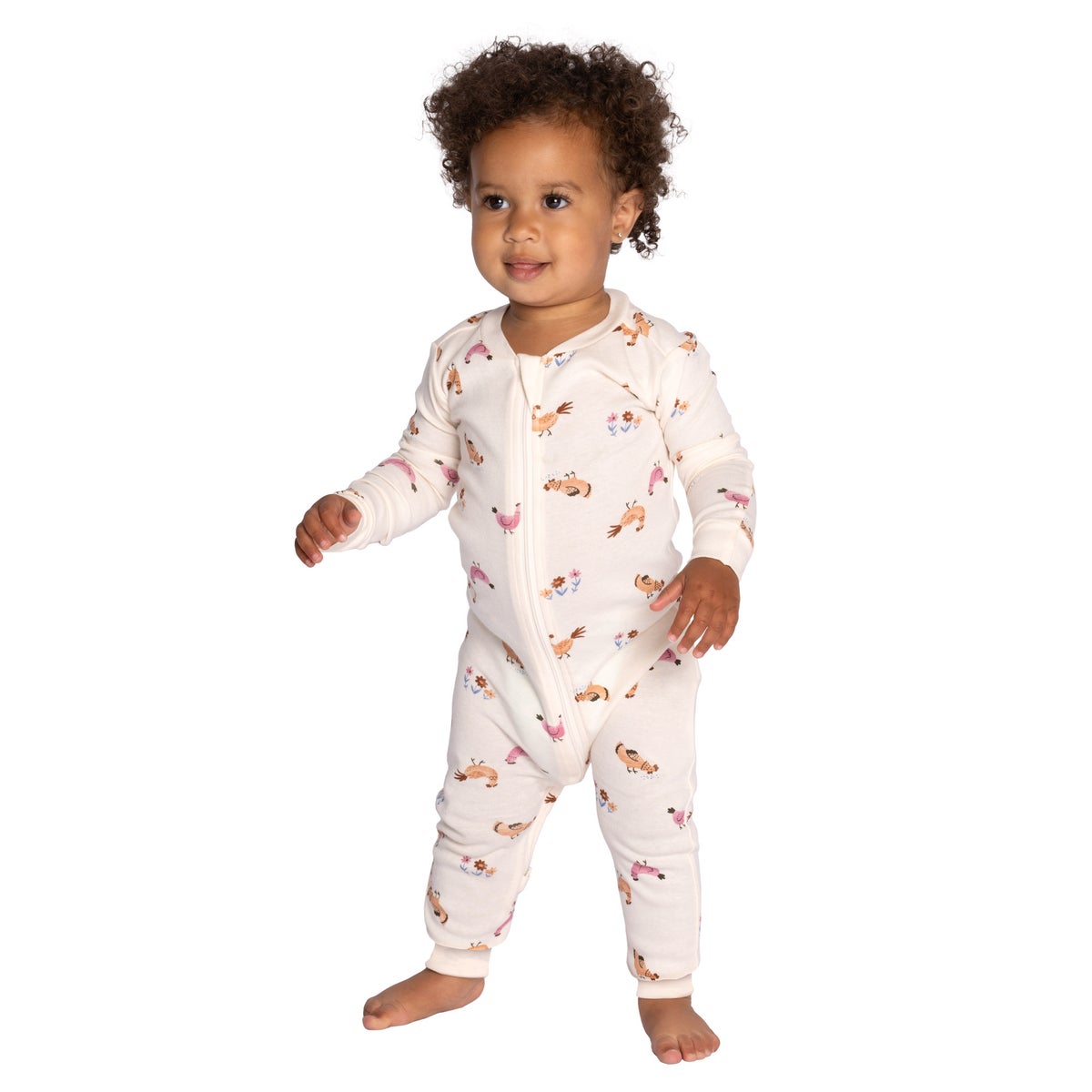 Pekkle baby 2-pack sleepers close-up detail