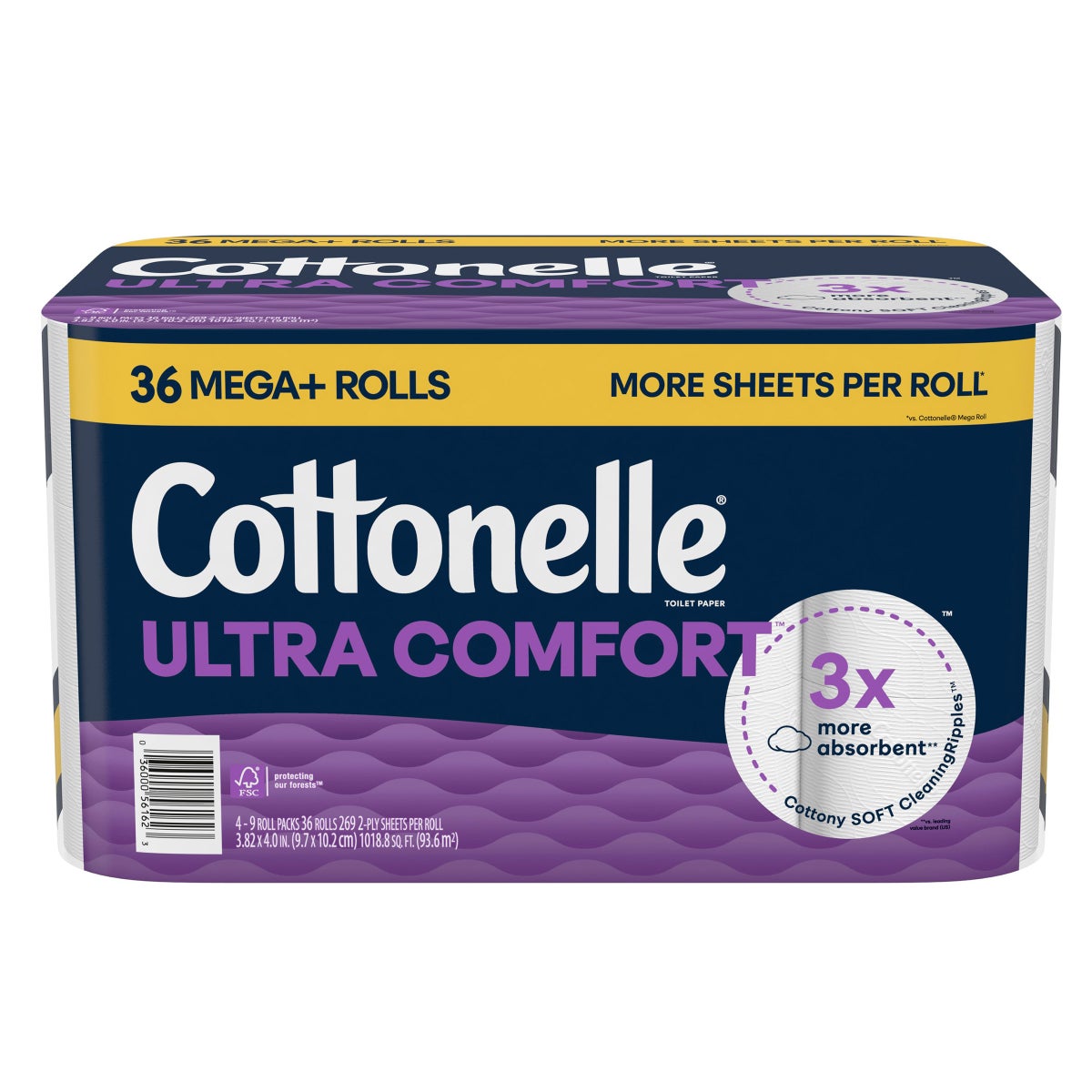 Cottonelle Ultra Comfort bath tissue 36-roll pack
