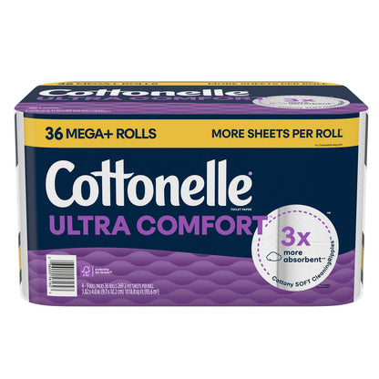Cottonelle Ultra Comfort bath tissue 36-roll pack