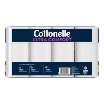 Close-up of Cottonelle bath tissue roll texture