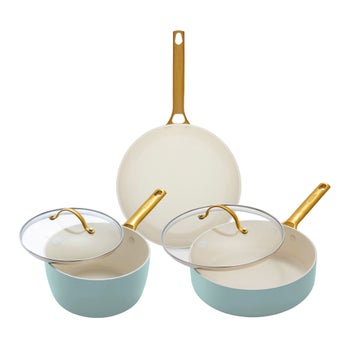 GreenPan Reserve navy ceramic 5-piece cookware set
