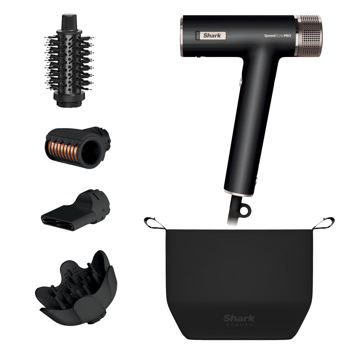 Shark SpeedStyle Pro hair dryer system with storage bag