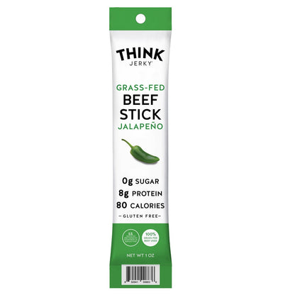 Think Jerky 1 oz jalapeno beef stick snack pack