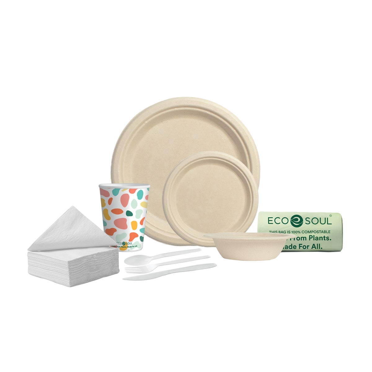 Tree-free plastic-free party essentials set
